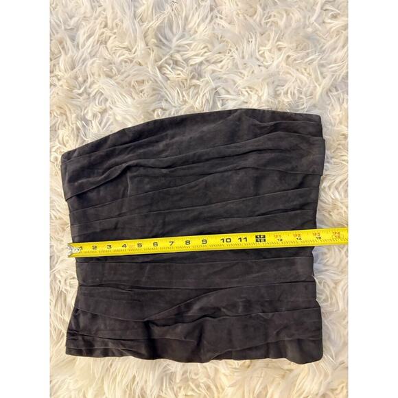 Ralph Lauren Collection Purple Label Vintage Suede Bustier Strapless Top Runway - Picture 9 of 14